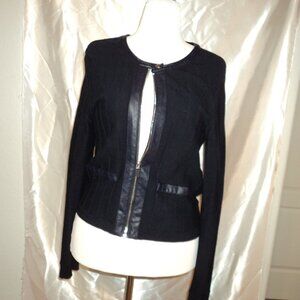 Women's Black Zip Up Jacket -7th Avenue